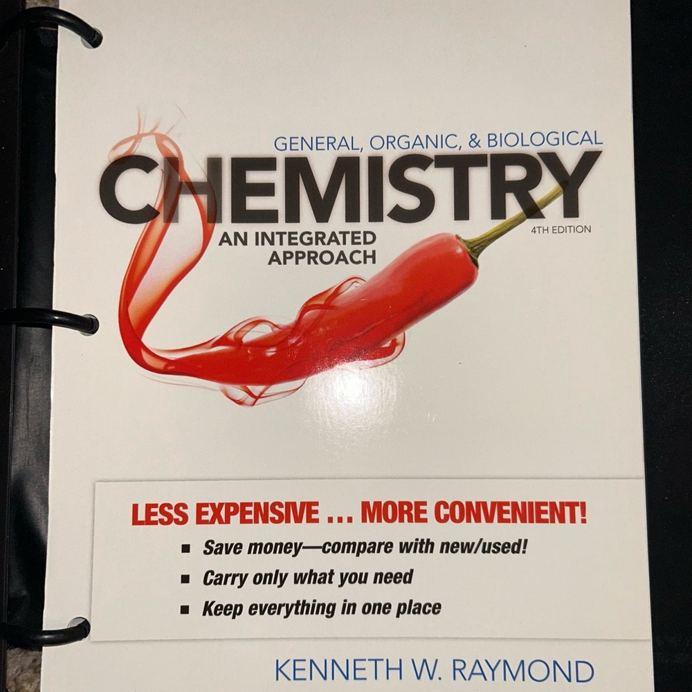 Chemistry Textbook with Red Design